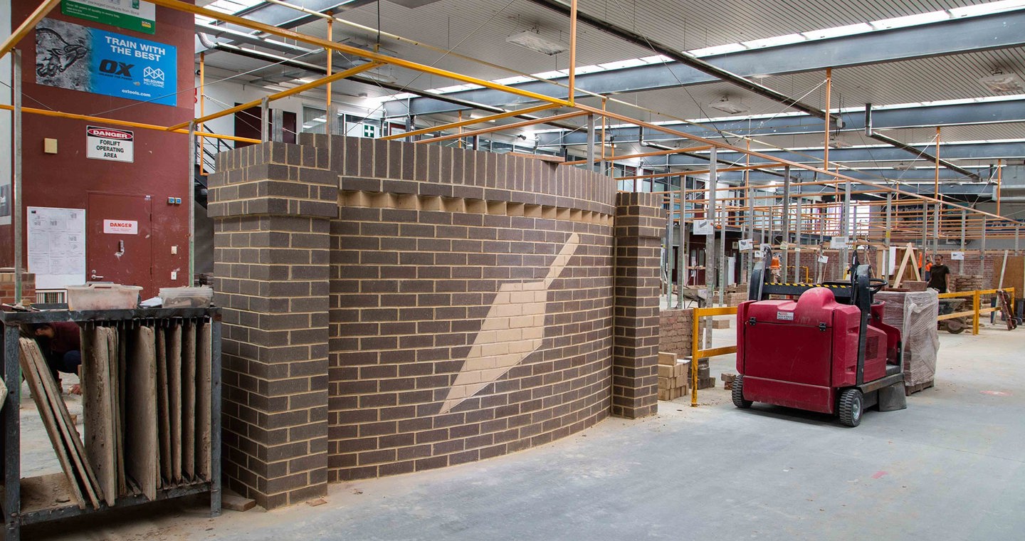 Heidelberg campus Bricklaying practical study environment