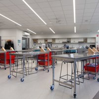 Image of Cookery preparation and kitchen study area at Epping Campus