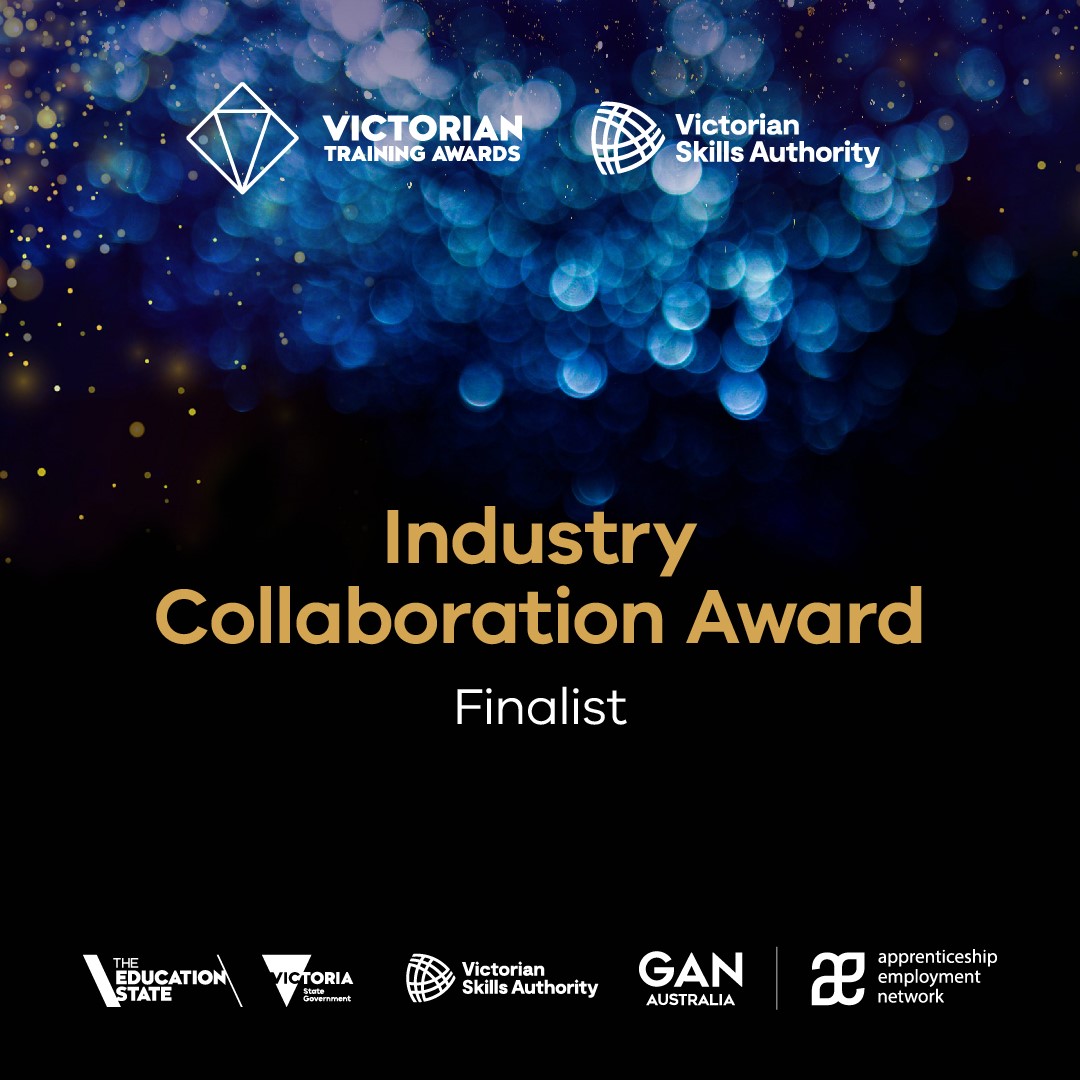 Melbourne Polytechnic finalist in Victorian Training Awards